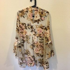 The Impeccable Pig Dresses - Impeccable Pig floral wonder long sleeve dress The Impeccable Pig Dresses - Impeccable Pig floral wonder long sleeve dress